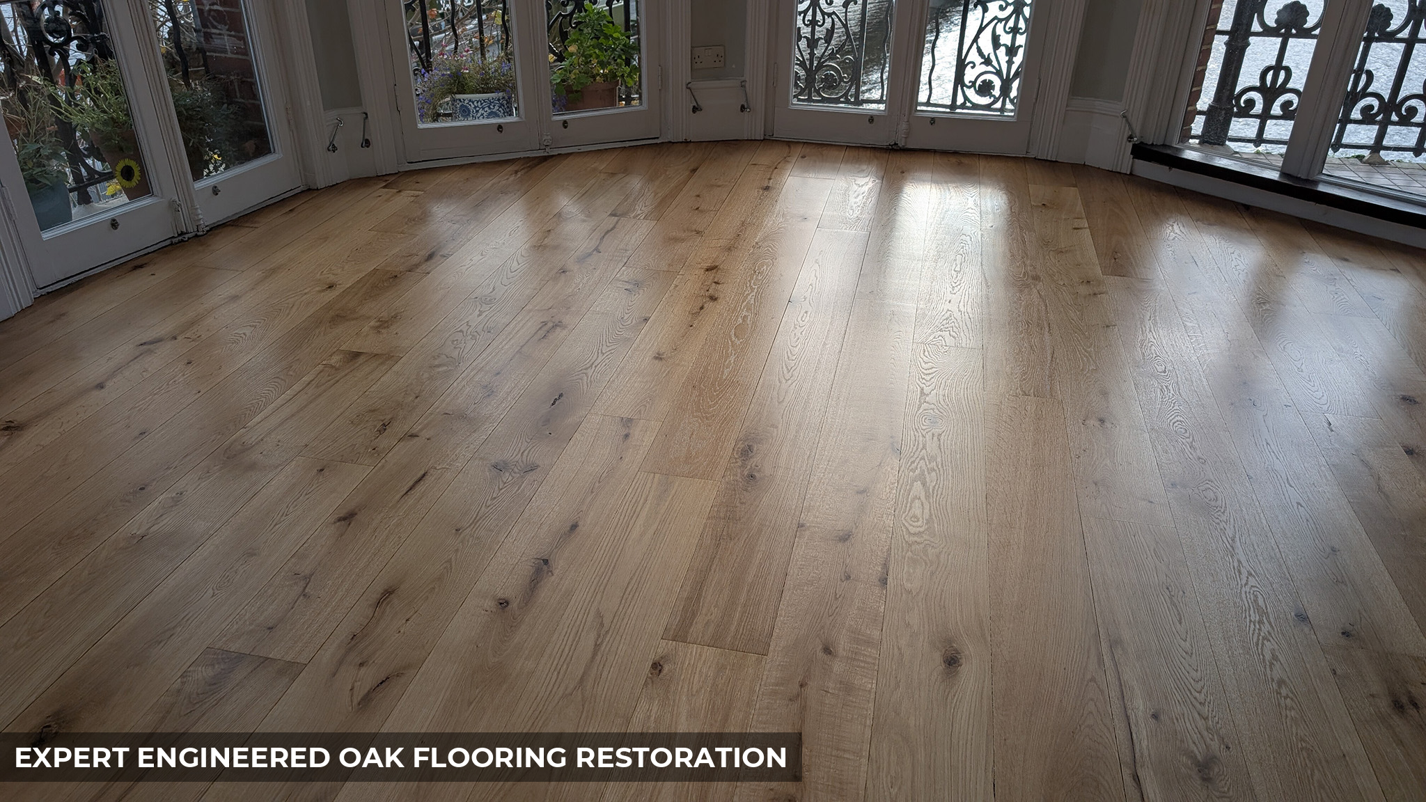 Engineered Oak Flooring Restoration in Hammersmith, W5, W6